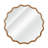 Round Mirror Frame Design Ebern Designs 30 inch Wavy Round Solid Wood Frame Decorative Mirror ...