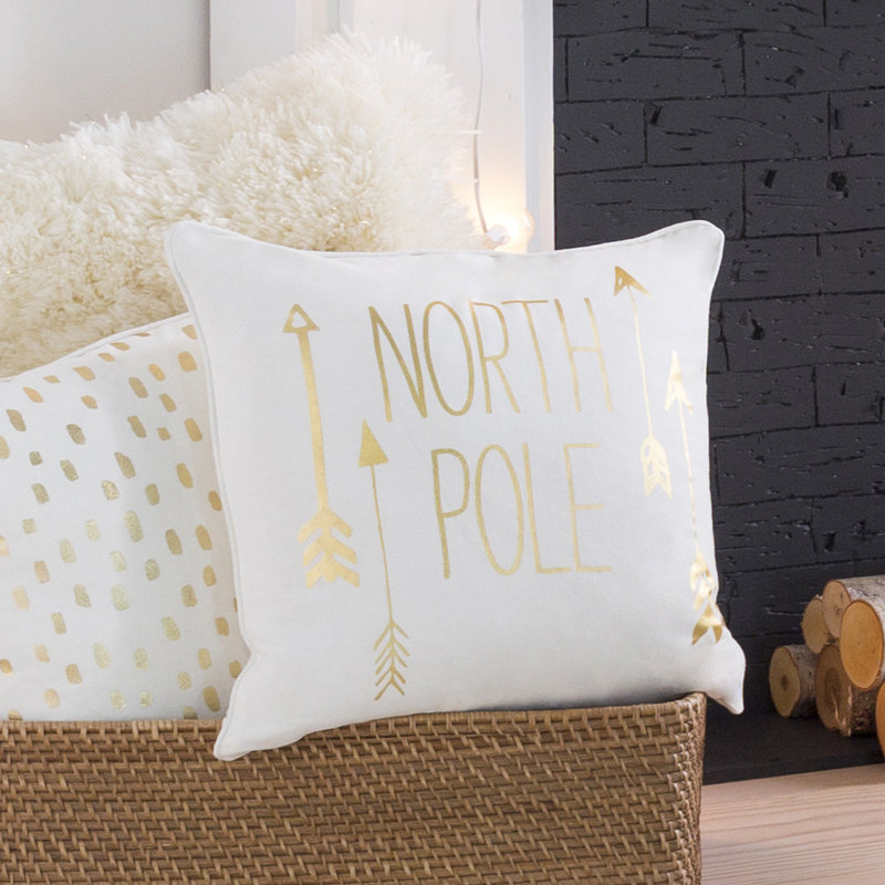 Cotton Throw Pillow, 18" x 18"
