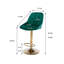 Tabouret de bar avec dossier et repose-pieds réglables en hauteur ivoire-1540331108