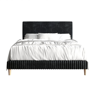 Corduroy Upholstered Bed
