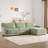 110" Modular Sectional Sofa, L-Shape with Extra-Wide Seat Cushion, USB and Type-C Charger, Petal Armrest Design, High Density Foam, Free Movement Ottoman, Wood Frame, Chenille, 4 Seat-231408577