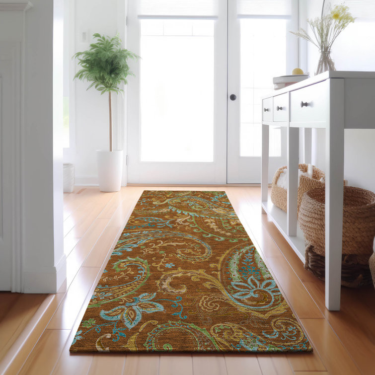 Premium Machine Washable Cerrito AMF533 Paprika Rug