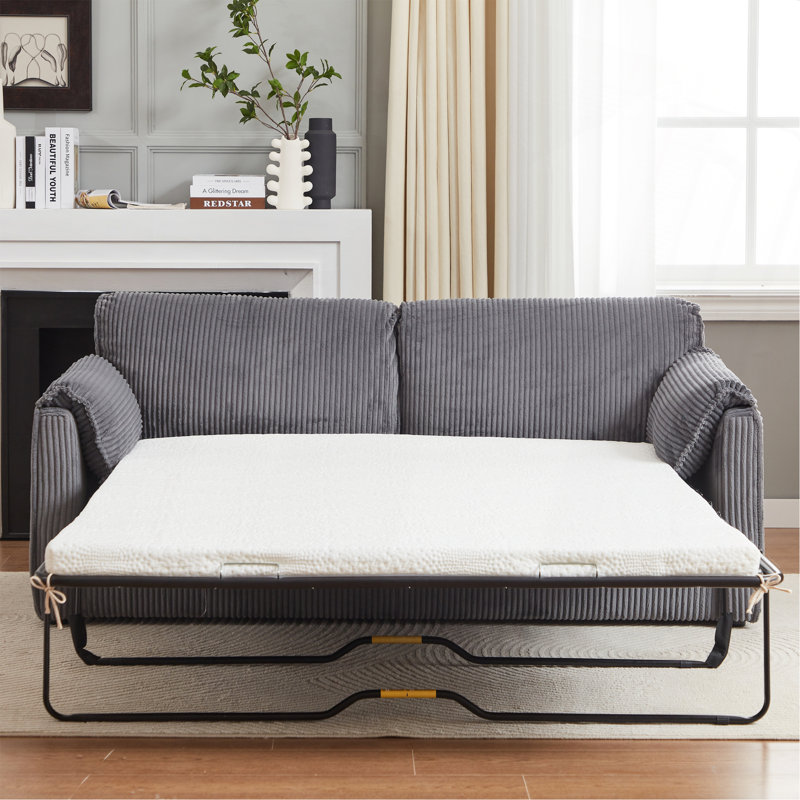Canapé-lit inclinable de 79,13 pouces Comfy, Gris