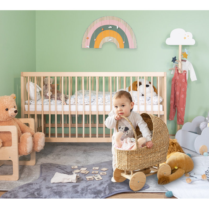 Baby Cot, 60x120cm, Nature