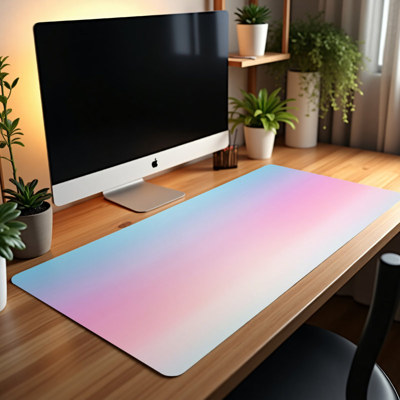 Polyester Desk Pad, 14.4x12.1