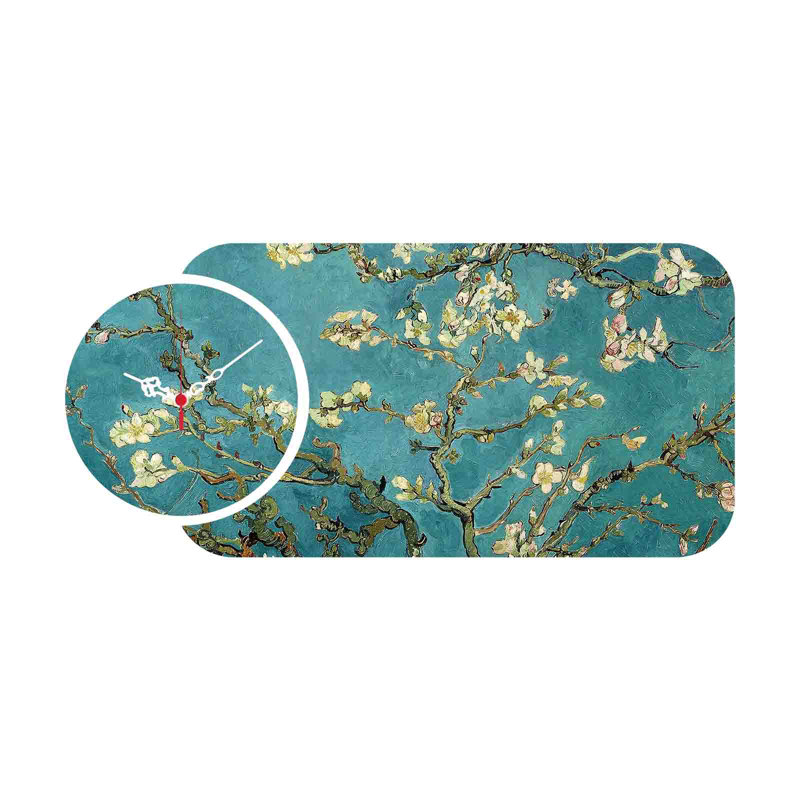 Chic Decorative Wall Clock Set (2 Pieces), Modern Design, 26.8 x 12.6 inches | 100% MDF Construction, Thickness: 0.1 inches | Perfect for Living Room, Office, or Bedroom Decor, Stylish and Functional Timepieces