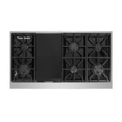 NXR Professional Ranges 48" Stainless Steel Gas 6 Burner Cooktop