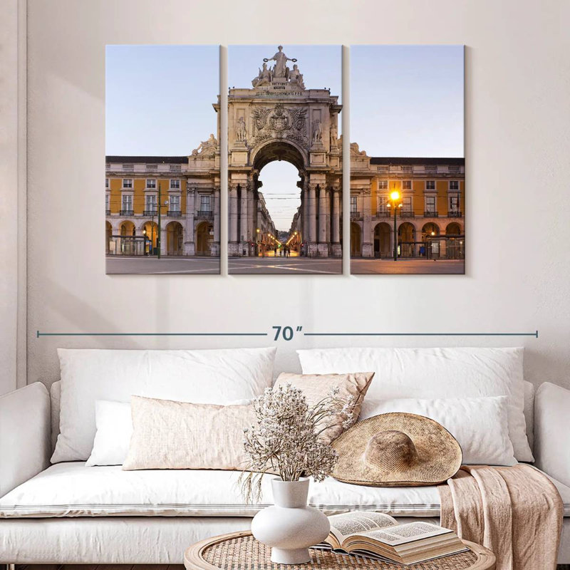 Nicci Praca De Comercio Lisbon, 32" H x 50" W