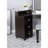 Glam Style 1pc Vanity w/ Stool Set 8mm Glass Top Storage Drawers LED On Mirror Obsidian Gray Finish Bedroom Furniture