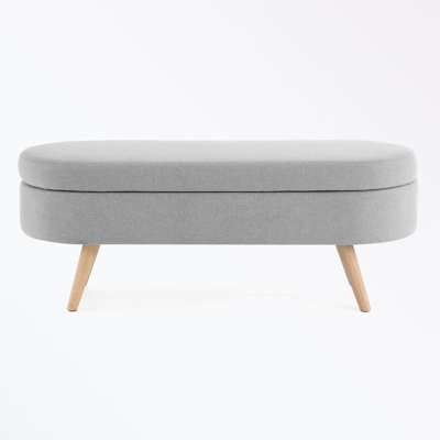 Caisyn Linen Upholstered Storage Bench