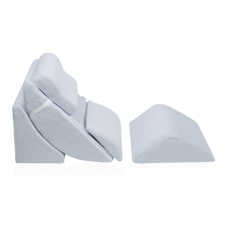 Eveland Memory Foam Medium Cooling Pillow, Light Blue