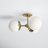 Deniaud Glass Semi Flush Mount-2133602614