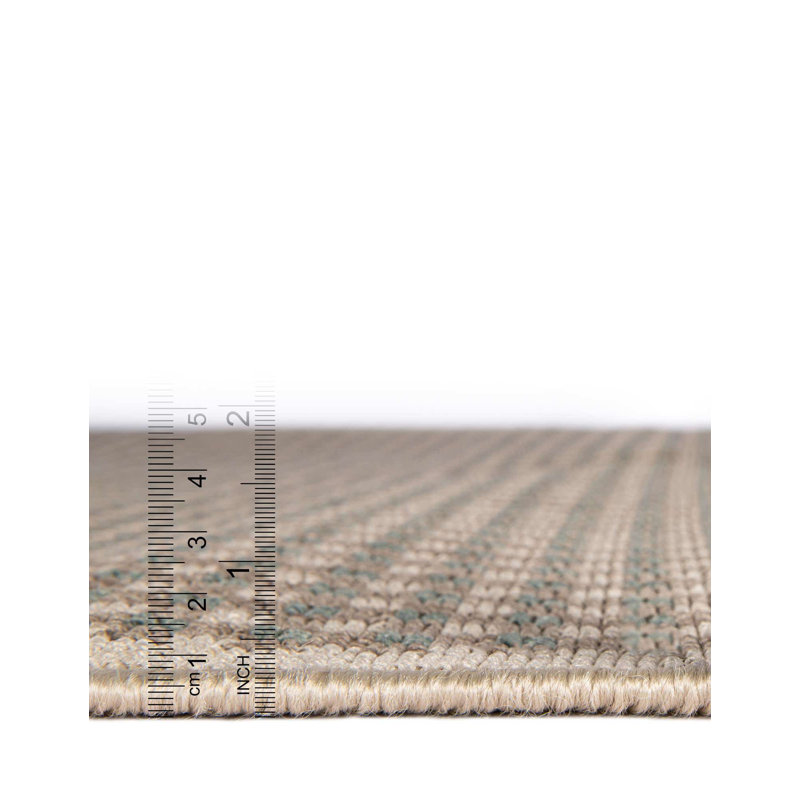 Tapis d'intérieur / extérieur en polypropylène tissé à la machine Gourlie, Tapis de couloir 2 pi x 5 pi 1 po