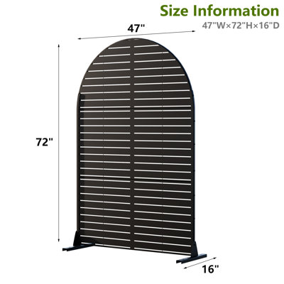6 ft. H x 4 ft. W Metal Privacy Screen Set Of 2