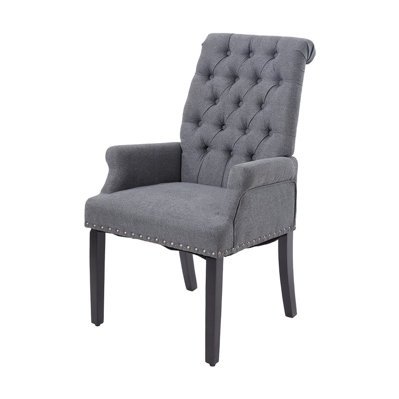 Upholstered Dining Chair, Grey