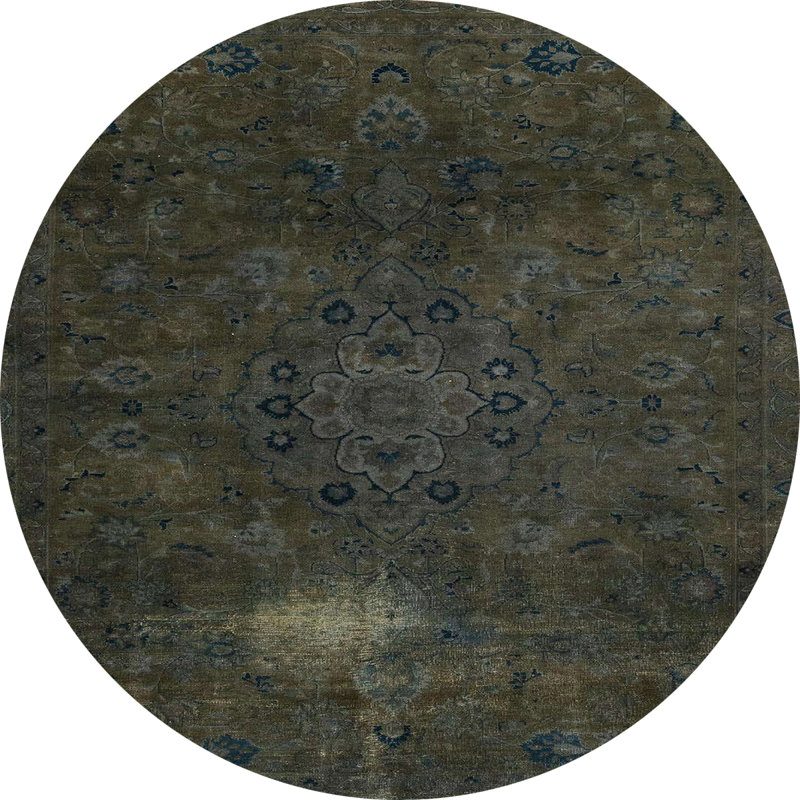 Terrytown Abstract Indoor Rug, Round 8'