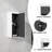 Wall-Mounted Floating Panel Bathroom Side Cabinet with Door