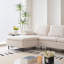 Canapé modulaire en U avec chaises doubles