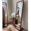 Miroir pleine longueur simple et rétro en osier