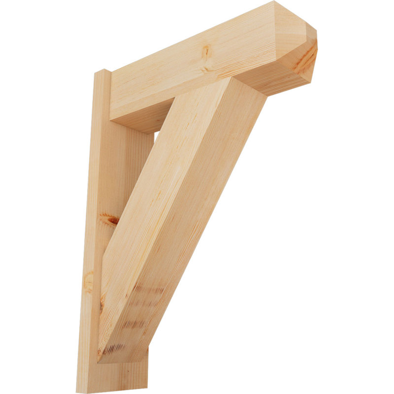 Artisan traditionnel en bois rustique, P 24 po x H 32 po, Sapin Douglas de 7 1/2 po (lisse)