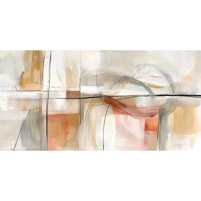Art mural sur toile neutre, L 48 po x H 24 po x P 1,5 po