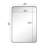 Javeion Stainless Steel Rectangle Mirror-93763208-93763209