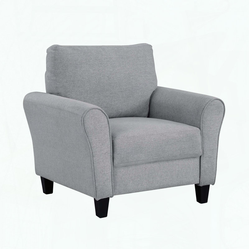 Fauteuil transitionnel avec tissu texturé gris foncé, Gris foncé
