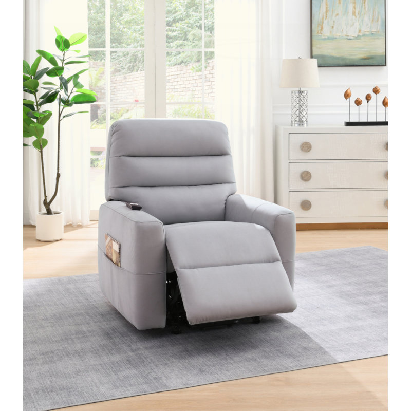 Fauteuil inclinable électrique en cuir avec mouvement