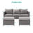 Adey 5 - Person Patio Conversation Set with Cushions-2016548992-2062568972