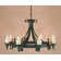 Grandfield 8-Light Wagon Wheel Chandelier