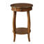 Table de bout en noyer avec tiroir et tablette pour petits espaces Modern Living