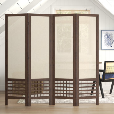 67" H Panel Folding Room Divider by Red Barrel Studio