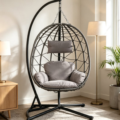 Egg-Shaped Chair Hammock with Stand