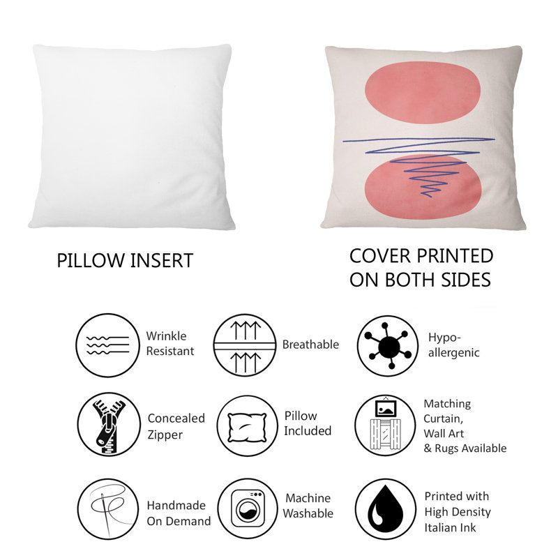 Abstract Throw Pillow