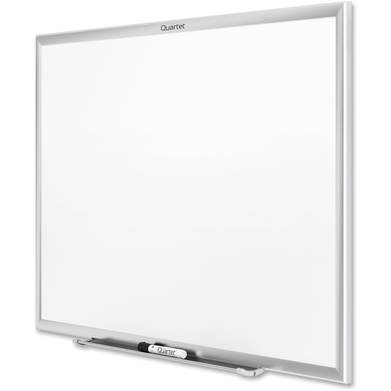 Tableau blanc mural magnétique, Argent, 48 po x 72 po