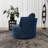 Chemaia Upholstered Swivel Barrel Chair-436219771