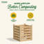 Composteur stationnaire d'extérieur en bois-64157985
