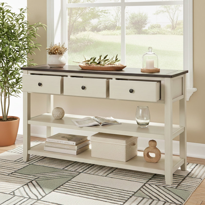 Console Cabras, Espresso incorrect, H 30 po x l 48,82 po x P 15,75 po, Bleu