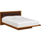Moduluxe Solid Wood and Upholstered Platform Bed