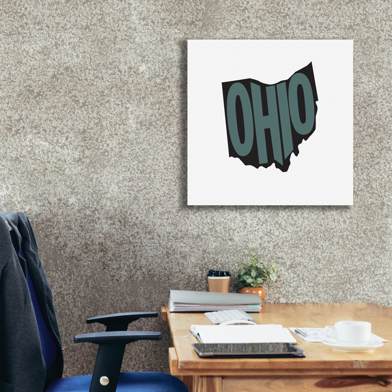 «Ohio 2» par Art Licensing Studio, art mural sur toile, H 26 po x l 26 po