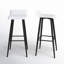 Tabouret de bar pivotant à hauteur fixe Camargo avec pieds fuselés en métal-862542705
