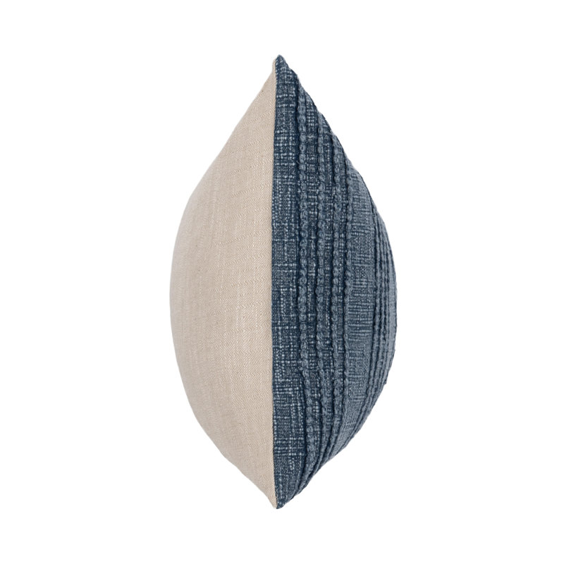 Gratitude Indoor/Outdoor Pillow Cover & Insert, Navy Blue, Rectangle 14"H x 20"W
