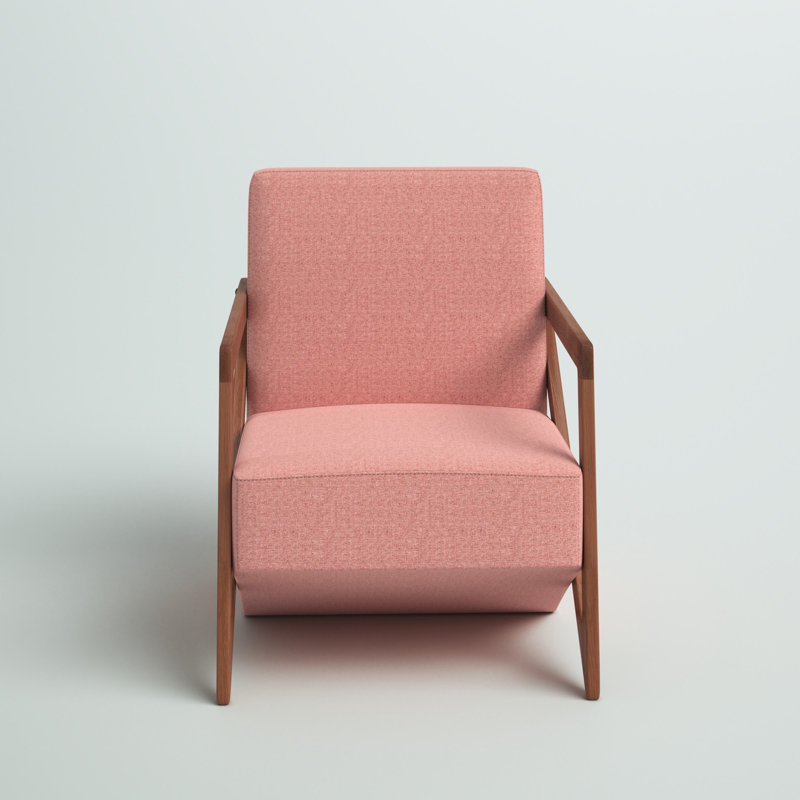 Parkhurst Upholstered Armchair, Pink Polyester