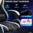 Gaming Chair With Bluetooth Speakers And RGB LED Lights Ergonomic Massage Video Game Chair With Footrest High Back With Lumbar Support-1641352075