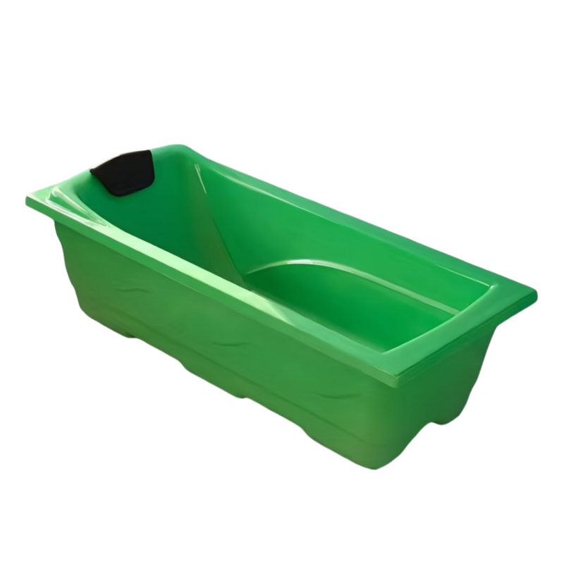 Simple Modern Acrylic Bathtub 66.93'' W 18.90'' H Tub & Shower Kit, Green