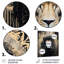 «Majestic Lion Retro Collage», art mural lion-480745118-480745113