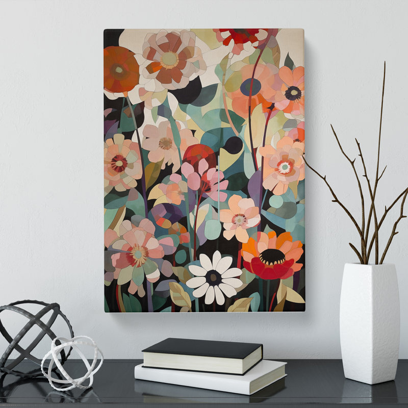 Modern Flowers Orphism Vol.3 - Wrapped Canvas, 60cm H x 40cm W x 3cm D