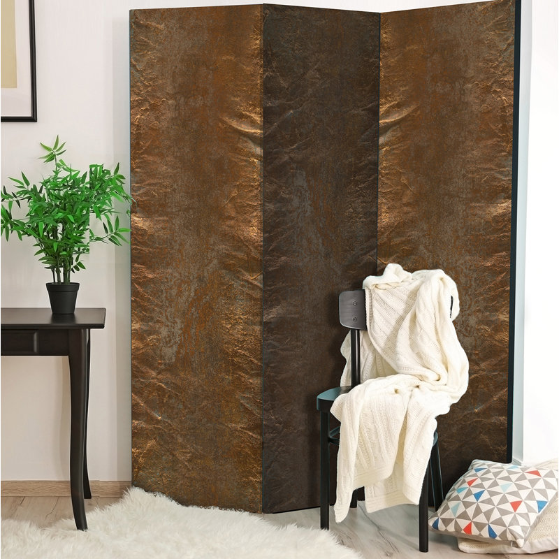 Finley 172cm H Solid Wood Folding Room Divider, 3