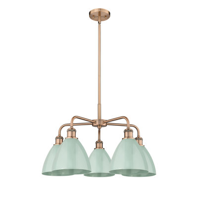 Trickett 5 - Light Steel Dimmable Chandelier