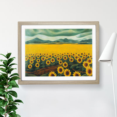 Special Sunflower Field - Framed Print